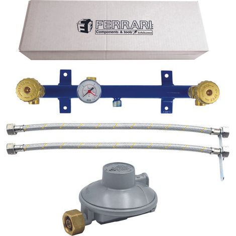 Steuergerätesatz mit 2 Anschlüssen 3kg mit Ventil und Manometer