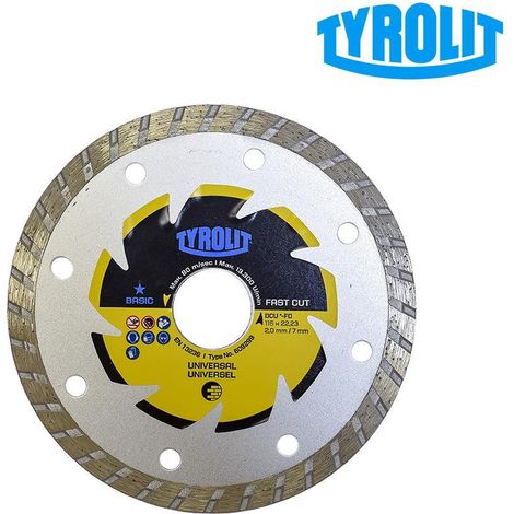 C3R Diamantsäge Ø115x2x22,23 DCUB2-FC Tyrolit