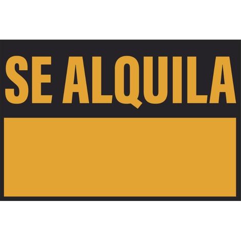 WURKO cartel se alquila 50x35 cm , Cartel 8051 ( SE ALQUILA)Tamaño 50x35 cmFabricado en PVCColor Naranja y negro.