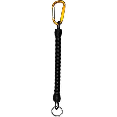 Fishing lanyard with spiral for safe tool use, lightweight and practical for outdoor adventures (gold) (1/5)