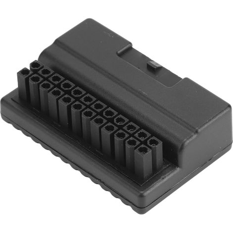 Connecteur ATX 24 broches angle droit, adaptateur femelle vers mâle perte nulle, boîtier isolant pour carte mère PC bureau (1/5)