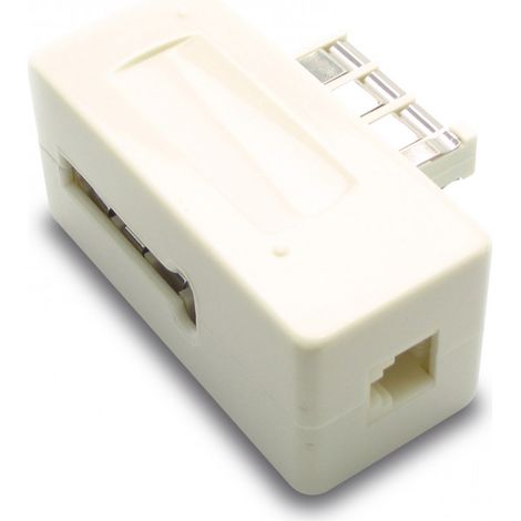 Filtre ADSL 2+ prise gigogne - blanc (1/2)