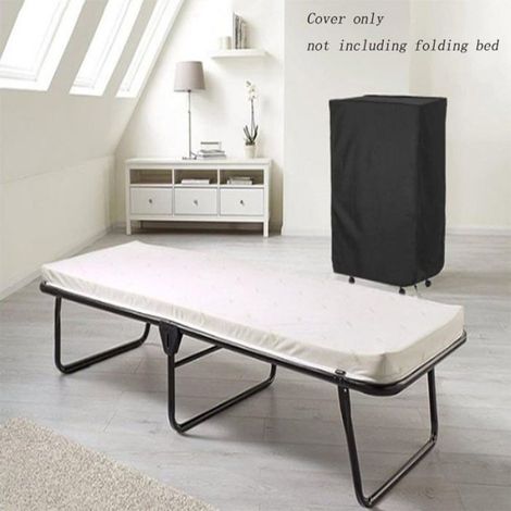 Housse de Lit Pliant - Polyester Imperméable Anti-poussière - Intérieur Extérieur - 99 x 38 x 114 cm (1/4)