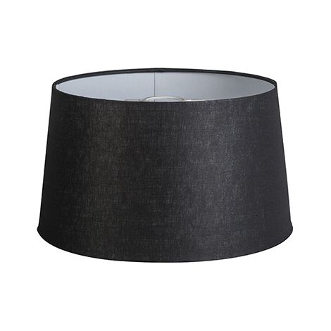 QAZQA Linen Lampshade Black 35 cm