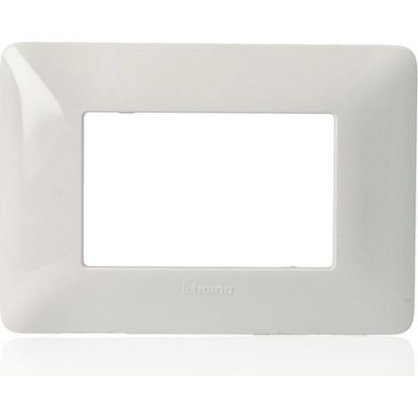 BTICINO Placca Matix 3 Moduli Bianco