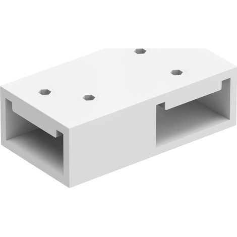 Mexen T-Verbinder für Wandhalterungen, weiß - 800-09-20 (1/2)