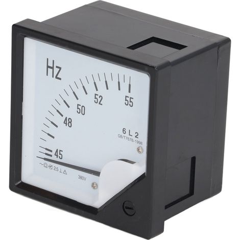 380-V-Wechselstrom-Zeigerfrequenzmesser, hohe Genauigkeit, quadratisches Bedienfeld, Frequenzdetektor 45–55 Hz (1/5)