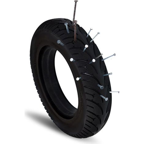 Pneus pleins 102.125 pour trottinette électrique de 10 pouces, pneus épaissis, pneus en caoutchouc résistants à l'usure, antidérapants et résistants à la pression. (1/5)