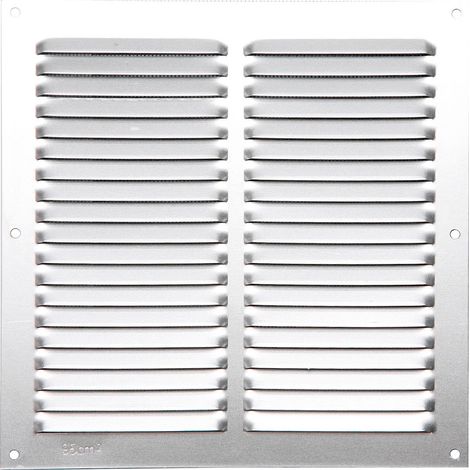 Grille aération VMC aluminium 150x150 – Brochable pour ventilation naturelle – Débit optimisé – Installation facile en milieu humide