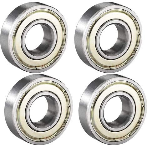4x Roulements 6001ZZ 12x28x8mm Acier Carbone Double Joint - Pièces de Rechange pour Vélos, Skates et Machines Industrielles (1/5)