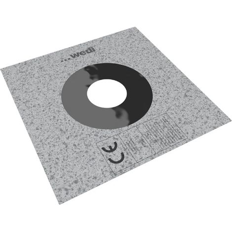 Wedi – Collerette d'étanchéité 10-24 mm – Tissu feutré en polypropylène enduit de TPE – Lot de 10 pièces – Raccordement étanche pour chantiers humides
