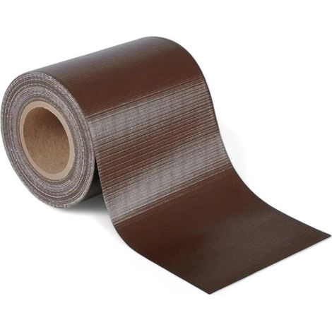 Rivestimento frangivista ombreggiante rotolo 35 mt in pvc per cancelli balconi e ringhiere - Marrone (1/5)