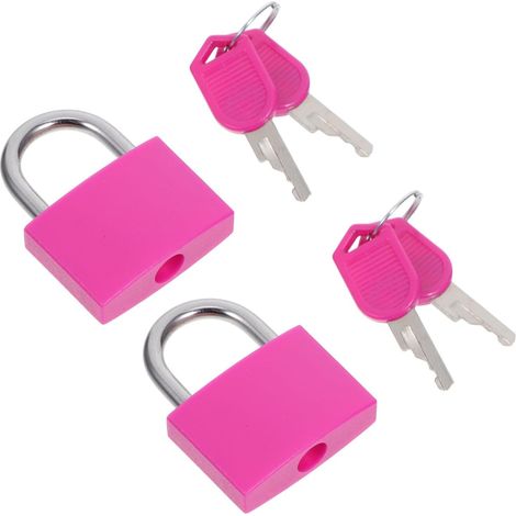 à clé en alliage de zinc rose de 33 mm compact et durable