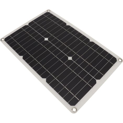 Kit panneau solaire 100 W CC 12 V/24 V étanche IP67 avec chargeur solaire complet et contrôleur 20 A pour usage extérieur (1/5)