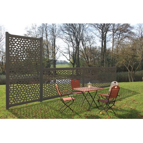 Nortene – Panneau décoratif Mosaïc 1 x 2 m oxyde – Polypropylène copolymère – Épaisseur 5 mm – Résistant aux intempéries et anti-UV