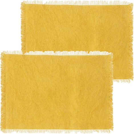 Lot de 2 sets de table en coton MAHA (1/4)