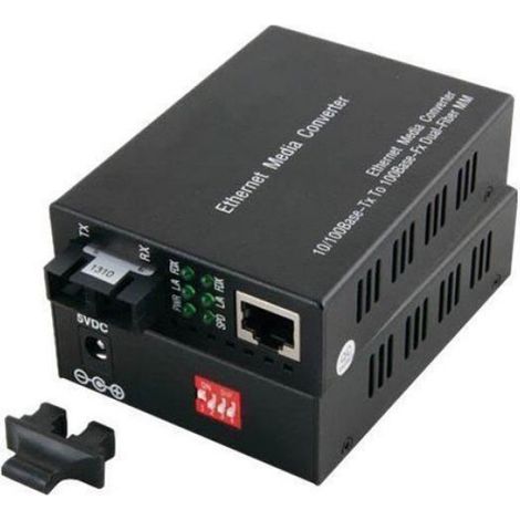 EFB-Elektronik Convertisseur de média à fibre optique 100Mb LAN 10Base-T, 100Base-FX, 100Base-TX RJ-45 - mode unique SC jusqu'à…