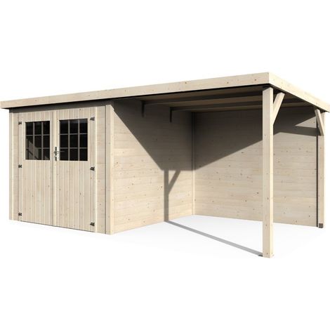 Casetta Rimessa Attrezzi in Legno da Giardino 476x256 cm (1/4)