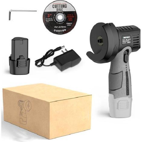 Mini meuleuse portative sans fil rechargeable, petite meuleuse électrique, meuleuse d'angle, machine de découpe, batterie 12 V, 1 jeu, 15 000 tr/min (1/5)