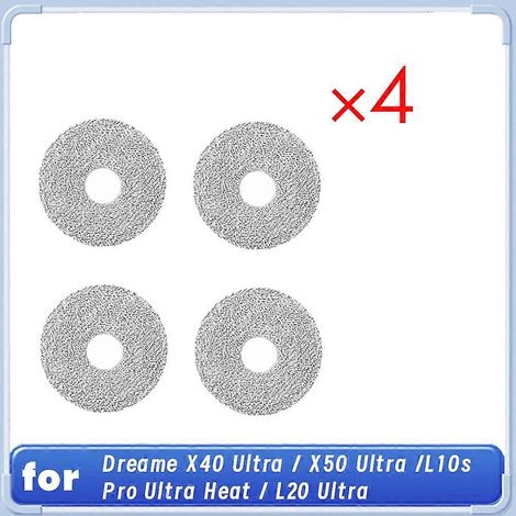 Pour X40 Ultra/X50 Ultra/L10s Pro Ultra Heat/L20 Rag Robot Aspirateur pièce détachée 4Pcs