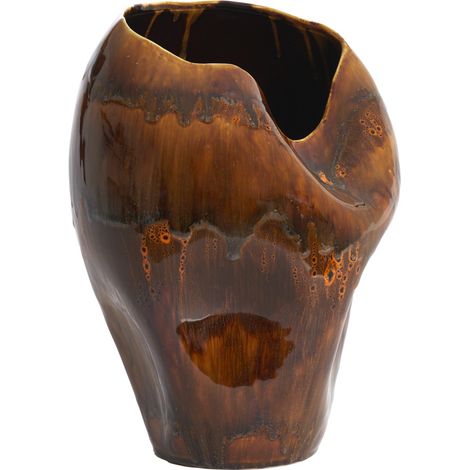 Light & Living AZURA Vase Keramik Dunkelbraun – Ø26x35 cm