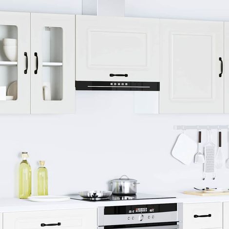 Armoire murale de cuisine Kalmar-Meuble de cuisine murale-Meuble suspendu de rangement blanc bois d'ingénierie 150519 (1/5)