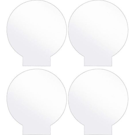 Lot de 4 plaques acryliques transparentes pour socles de lampes LED, enseignes, projets de bricolage (1/5)