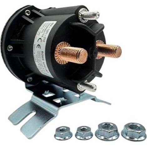 Kit de relais solénoïde 12 V robuste pour pompes hydrauliques de hayon, chasse-neige, benne basculante, remorque étanche IP67 800 A (1/5)