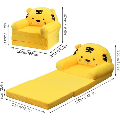 Canapé pliable 2 en 1 pour enfants (1/5)