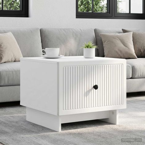 vidaXL Tavolino da salotto Bianco 49 x 50 x 40 cm Legno ingegnerizzato (1/5)