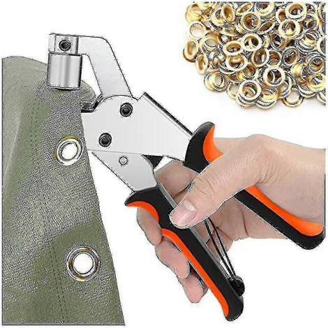 Pince à œillets pour bâches à -70 %, lot de 300 œillets (diamètre 10 mm), pince à œillets 10 mm Fo-yujia (1/4)