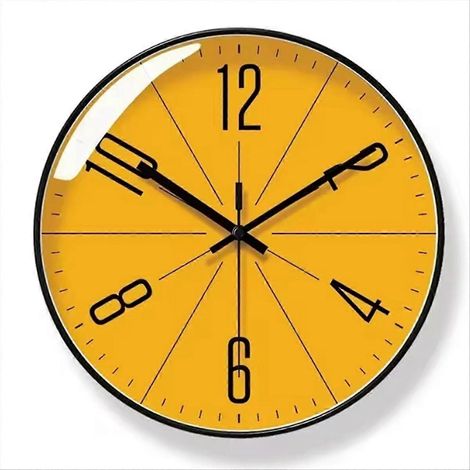 Horloge murale nordique simple et élégante, horloge murale moderne et silencieuse pour la décoration de la maison, du restaurant et du salon. (1/5)