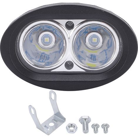 4x 20W LED Double Phare de Travail Feu de Brouillard pour Voiture Camion ATD Bateau Moto Noir (1/5)