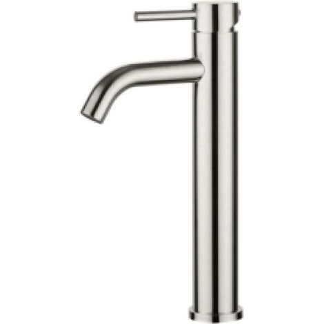 Robinet de Lavabo, GrisRobinet Mitigeur Lavabo Haut de Salle de Bains avec Bec Haut, Mitigeur avec Raccordement Eau Froide/Chaud,