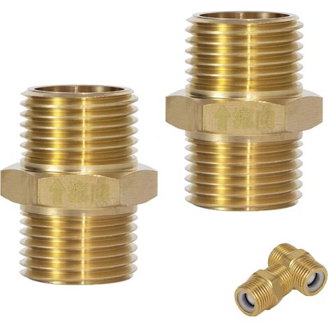 2 pcs Clapet Anti-Retour En Laiton 3/4 In,Clapet Anti Retour Unidirectionnel En Laiton 3/4in,Anti-Retour Avec Filetage ExtéRieur,Ig à Ag,Pour Conduite D'Eau (3/4) (1/5)