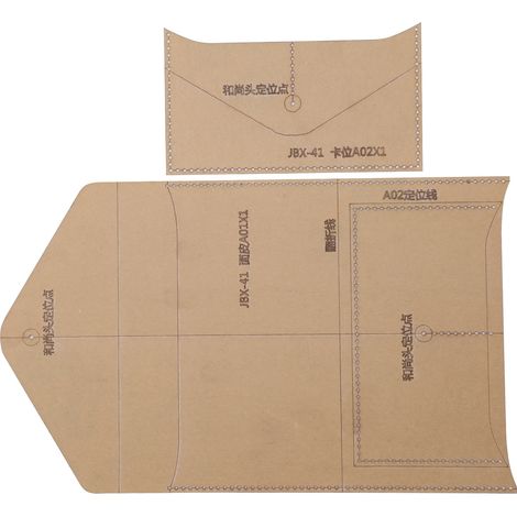 Acrylic DIY Template Envelope Bag Pattern Clear Stencil Craft Hand Making Supplies (1/5)