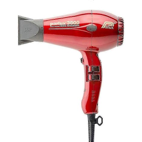 Parlux 3800 Professional Hair Dryer 2026 Model Eco Friendly Ionic Technology 2400W Tourmaline Ceramic Red( )