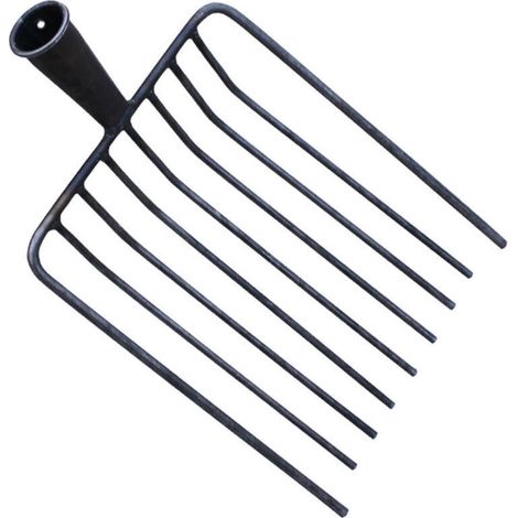 Forke Fourche à foin 9 dents Fourche à fumier Mistforke Fourche de jardin Fourche à fumier Fourche pour jardin Fourche métallique pour jardin et agriculture (1/5)