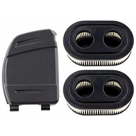Satz mit 2 Luftfiltern und Luftfilterabdeckung für Briggs & Stratton 550E, 575EX, 575IS, 625EXI, 650EXI, 675EXI, 675IS Motoren, Ersetzt die Teile 594106, 798339, 798452, 593260. (1/5)