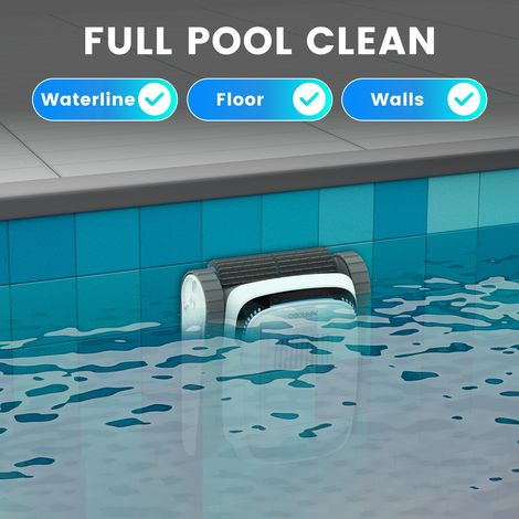Robot piscine AIRROBO PC10 sans fil - 120 min d'autonomie, escalade les parois, nettoie fond, parois et ligne d'eau, piscines enterrées et hors-sol (1/4)