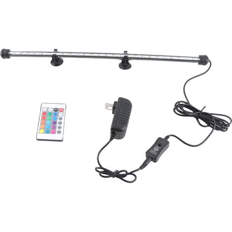 Ortviai Lampe LED pour Aquarium – Éclairage RGB avec Télécommande, 49 cm, Haute Luminosité pour Poissons Tropicaux et Coraux