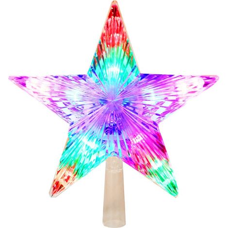Stella a LED per la cima dell'albero di Natale con luce multicolore fluida (1/3)