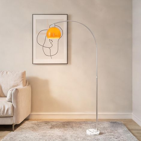 SunJet Lampadaire, lampe sur pied, sur pied orange en métal - Réf. ZQEW3KHJZAEQ (1/5)