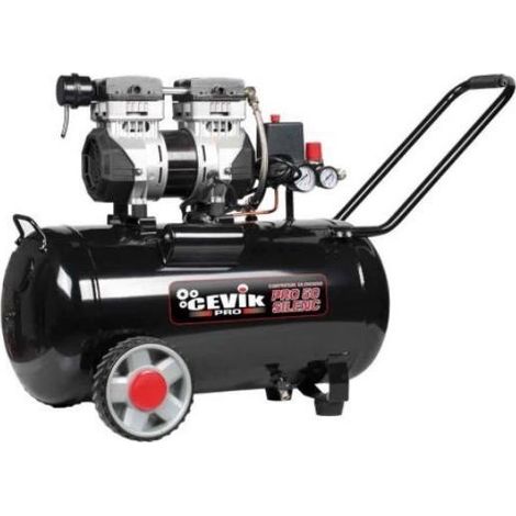 Compresor silencioso 50Lt. 1,5HP 8Bar 59dB CEVIC CA-PRO50SILENC (1/4)