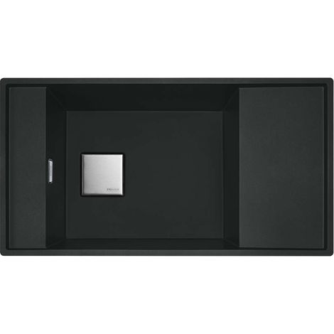 Franke Fresno - Fragranit-Spüllbecken FSG 211/111, 86x46 cm, schwarz matt 135.0652.557