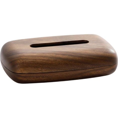 Porta fazzoletti (porta fazzoletti/porta tovaglioli) in legno di noce color caffè