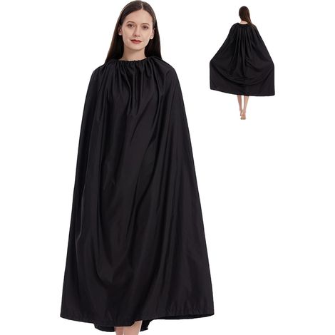 Peignoir de change générique Poncho en serviette épaisse 1 , 20 m long avec col rond ajustable Cape