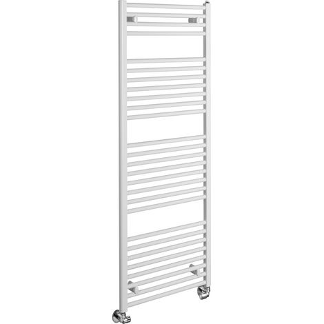 Radiateur de salle de bain DIRECT avec raccordement latéral 450x1320 mm, blanc (1/4)