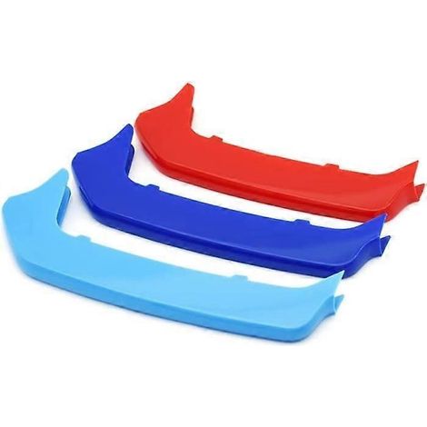 SANRILY - Inserts de calandre couleur M compatibles avec BMW Série 1 F20 F21 (2012-2014) (8 barres) - Bandes décoratives et clips de fixation (1/5)