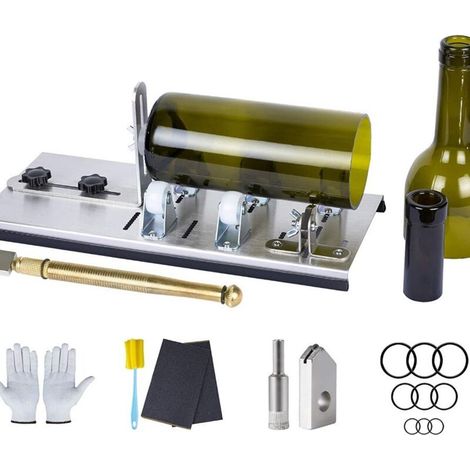 Glasschneider-Set für Flaschen und Weingläser, Flaschenschneider, Flaschenschneid-Set, DIY-Glasschneider zum Schneiden von Flaschen